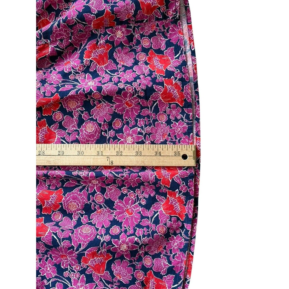 SUNDRY Floral Tiered Dress Sz 1 Women’s Small 4-6 Cottage Core Navy Pink Pockets - Picture 10 of 16